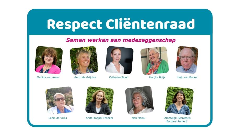 foto's leden cliëntenraad 2026